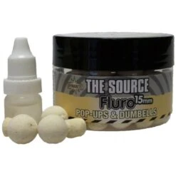 DYNAMITE BAITS Fuente De Dinamita Fluro Pop-Ups Blanco 10 Mm