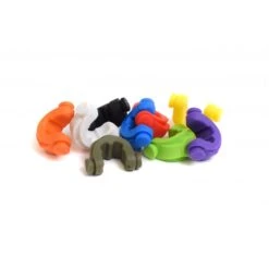 JAG Products Lockdown Rod Grip Small Purple Inserts Paquete De 6